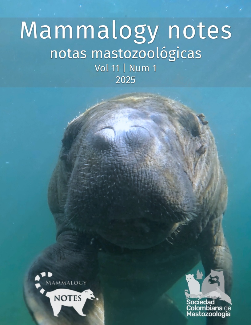 mammalogy notes vol 11, num 1, year 2025